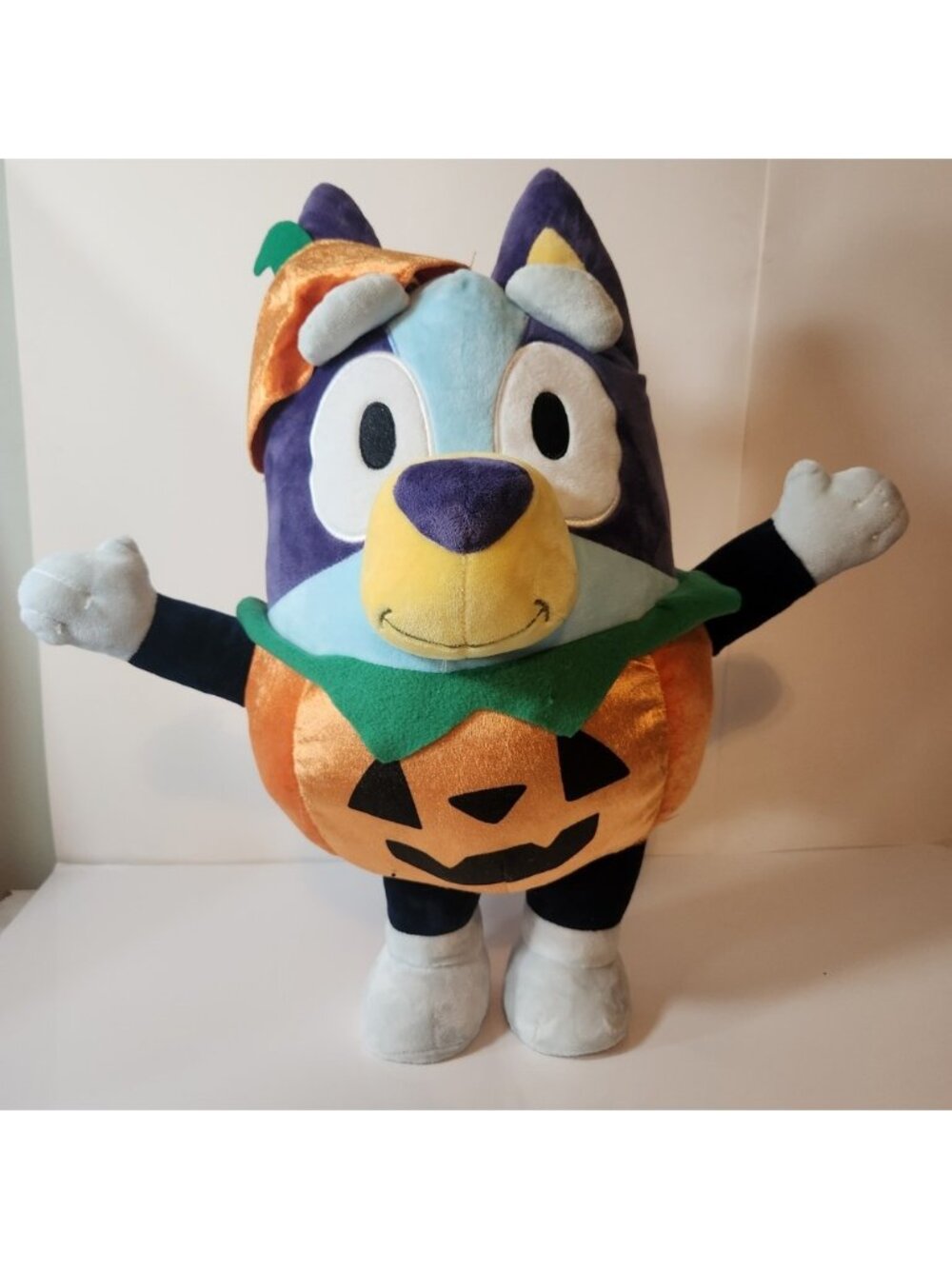 Bluey Halloween Pumpkin Plush Stuffed Animal 20inch Jack-O-Lantern Costume